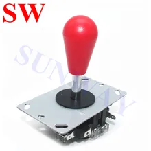 1 шт./лот Красный овальный шар аркадная Sanwa стиль джойстик с микропереключателем 4/8 позиционный джойстик Боевая палка kitsas Jamma mahchine части