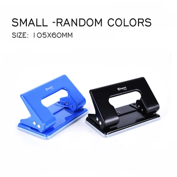 

Double Hole Puncher 3SizeRandom Colors Office Supplies Small Manual Stationery Paper Puncher Circular Hole Two Holes
