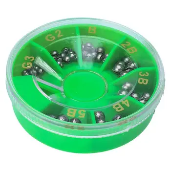 

Fishing Fish Angling Lead Weight Split Shot Sinkers Bass 0.2-2.0g Box Tackle