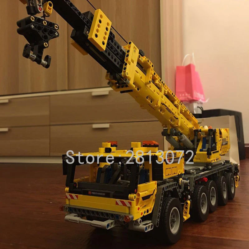 20004, серия Technic, двигатель, мобильный кран Mk II, 2606 шт., модель, строительные блоки, кирпичи, игрушки, совместимые 42009