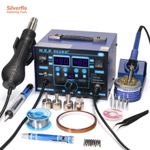 WEP 862BD+ Visible Adjustable Temperture Air Volume BGA Rework Station Hot Air Soldering Station SMD Rework Station With ESD