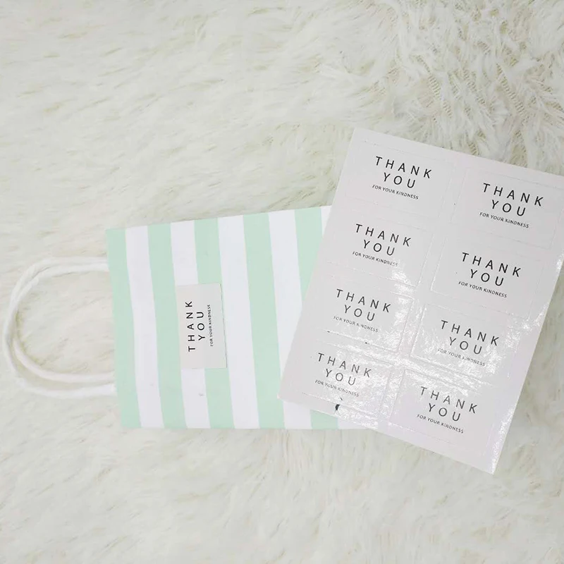 10 шт. бумажные подарочные пакеты в полоску для конфет печенья|Подарочные сумки и