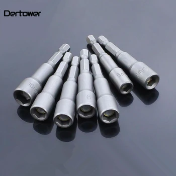 

9 PCS 6 Mm To 14 Mm Hexagon Socket Magnetic Sleeve Sets Nozzle Bit Hex Socket Adapter, Power Tool Accessories