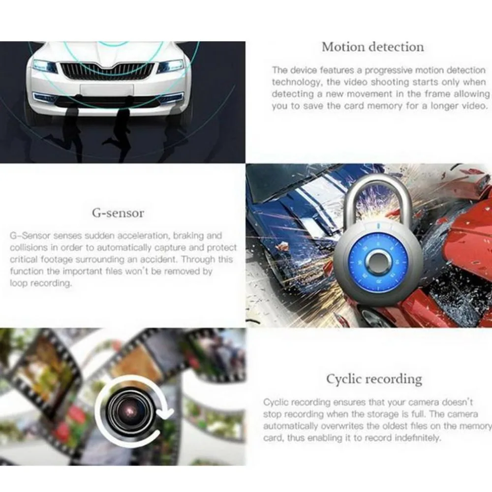 B33 Автомобильная камера " 1080 P FHD Автомобильный видеорегистратор сенсорная камера в зеркале заднего вида g-сенсор рекордер ночного видения двойной объектив видеорегистратор