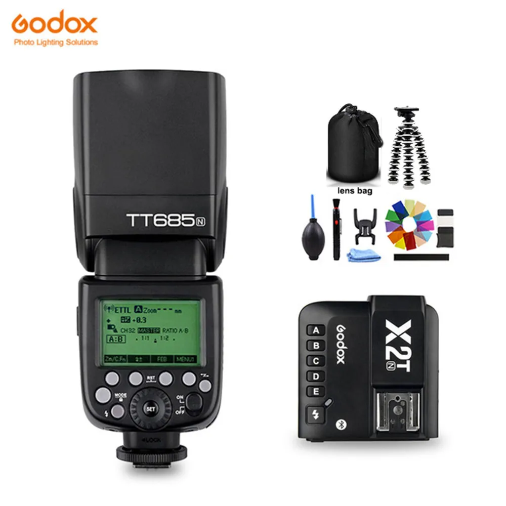Вспышка Godox TT685 TT685N вспышка для камеры TTL HSS speedlite с триггером фотоаппарата Nikon D7500