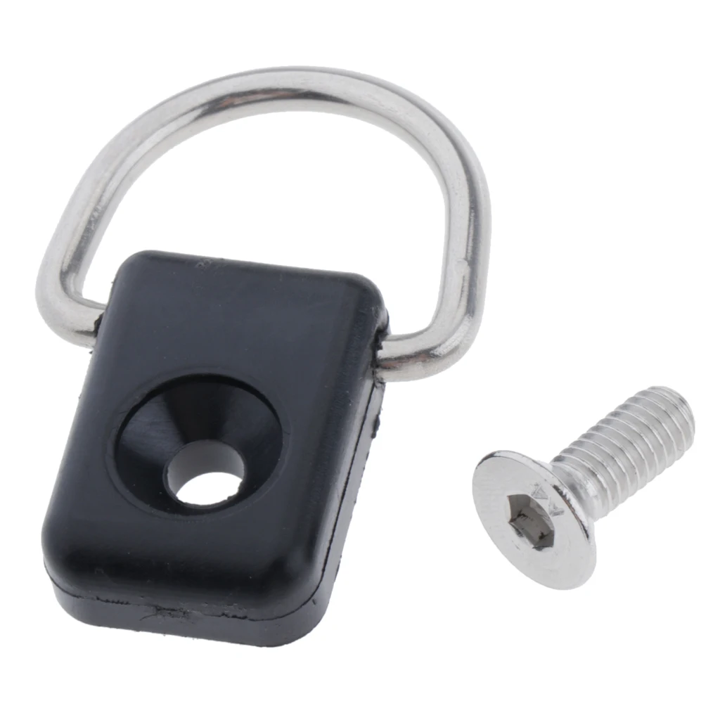 Kayak D Ring Kayak Fishing Rigging D Ring Buckles Backrest Buckles DIY Deck Buckle for Bungee Accessory Kayak Boat Accessories