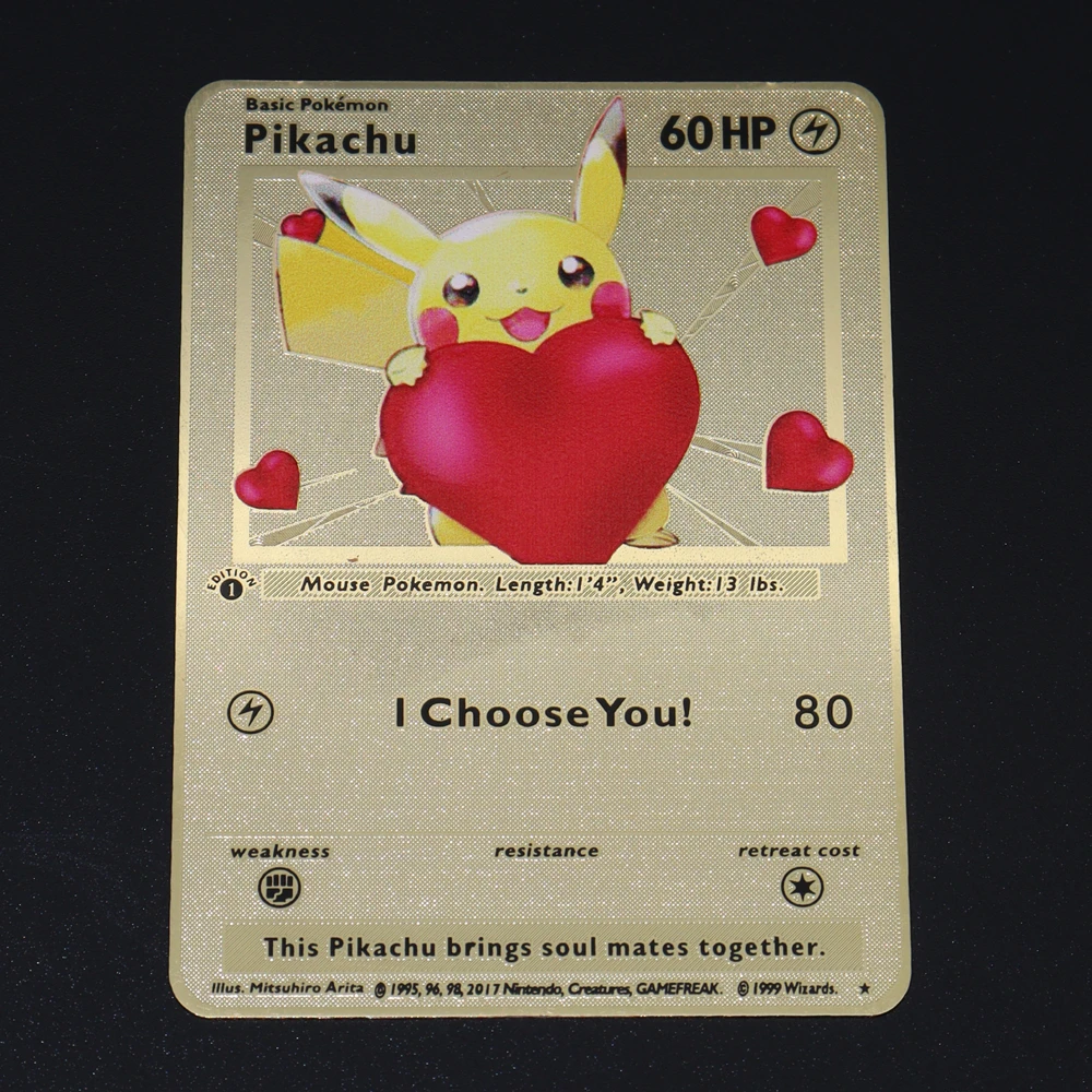 Pokemon Iron Shiny Cards English Charizard Mewtwo Pikachu Metal Cards Vmax Metal Gold Pack Game Collection Cards Gift Kids