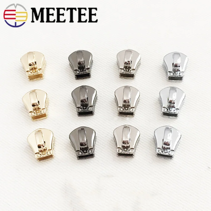 

20Pcs 3# 5# Eco-friendly Spring Lock Zipper Sliders For Resin Zipper Sewing Zipper Head Zip Repair Kit DIY Garment Accessories
