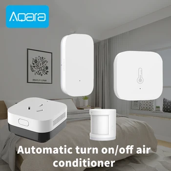 

Aqara Hub Smart Door Window HumanBody Temperature Humidity Sensor Air Conditioning Companion Wifi App Control Smart Home kit