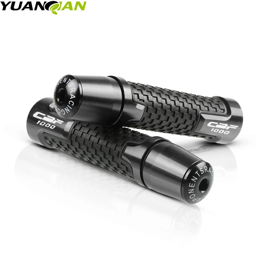 For Honda CBF1000 CBF 1000 2006 2007 2008 2009 22mm 7/8'' CNC Aluminum Rubber Motorcycle Anti-Skid Handle Grips grips handlebar