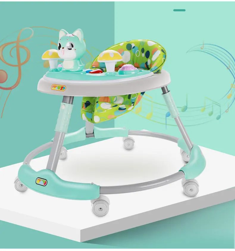 IMBABY Baby Walker Multifunctional Walker Child Learning With Wheels Musical Balance Walker Suitable For Young Children