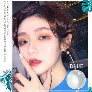 

Blue Color Contact Lens With Color For Eyes Females Beauty Pupil Women Sexy Cosplay Lentes De Contacto Fashion Cosmetic