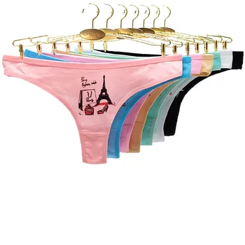 

Underwear low-waist cotton women's thong sexy push up for hips personality briefs girls cute String seamless women hot sales