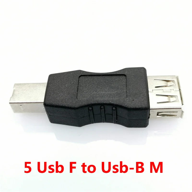 Micro usb male Mini USB or USB 2.0 Male Female Printer usb Plug jack Power Connector Charging Adapter for Phone MP5