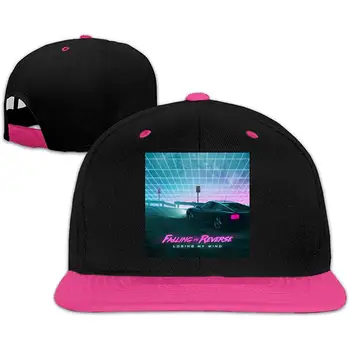 

Falling in Reverse-Losing My Mind Music Band Logo Hip Hop Fashion Baseball Cap White Adjustable Plain Hat