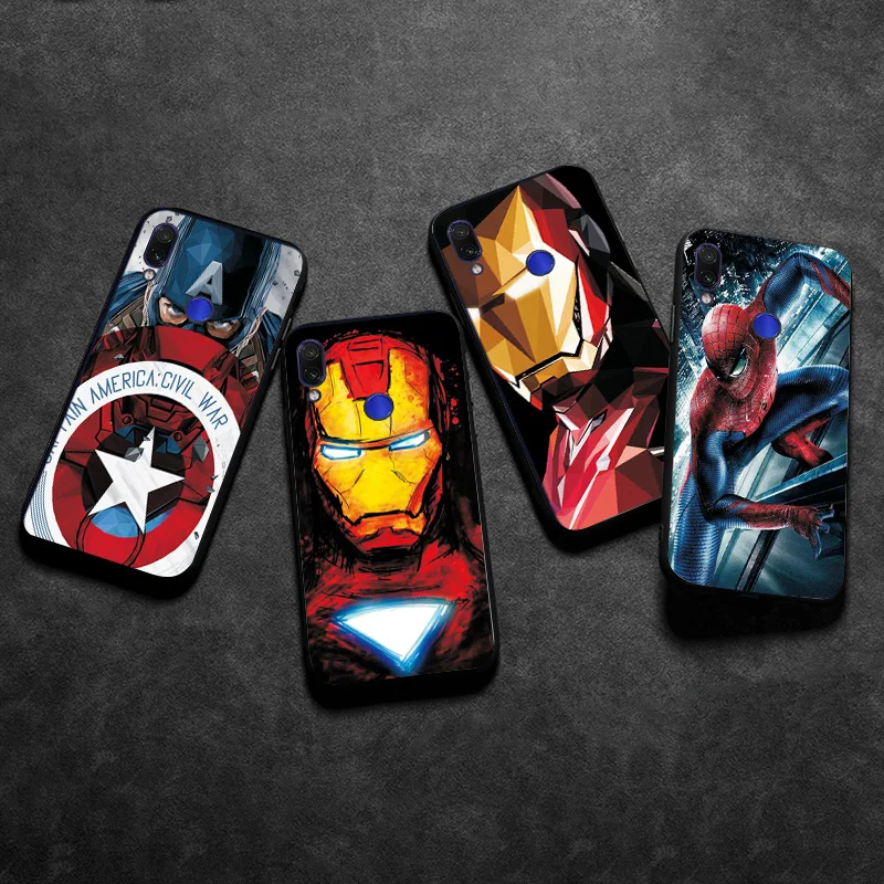 Captain Marvel Phone Bags For Huawei Honor 8A 8C 8X Case Black TPU Back Cover on Y5 Y6 2017 Y9 2018 Y7 2019 |