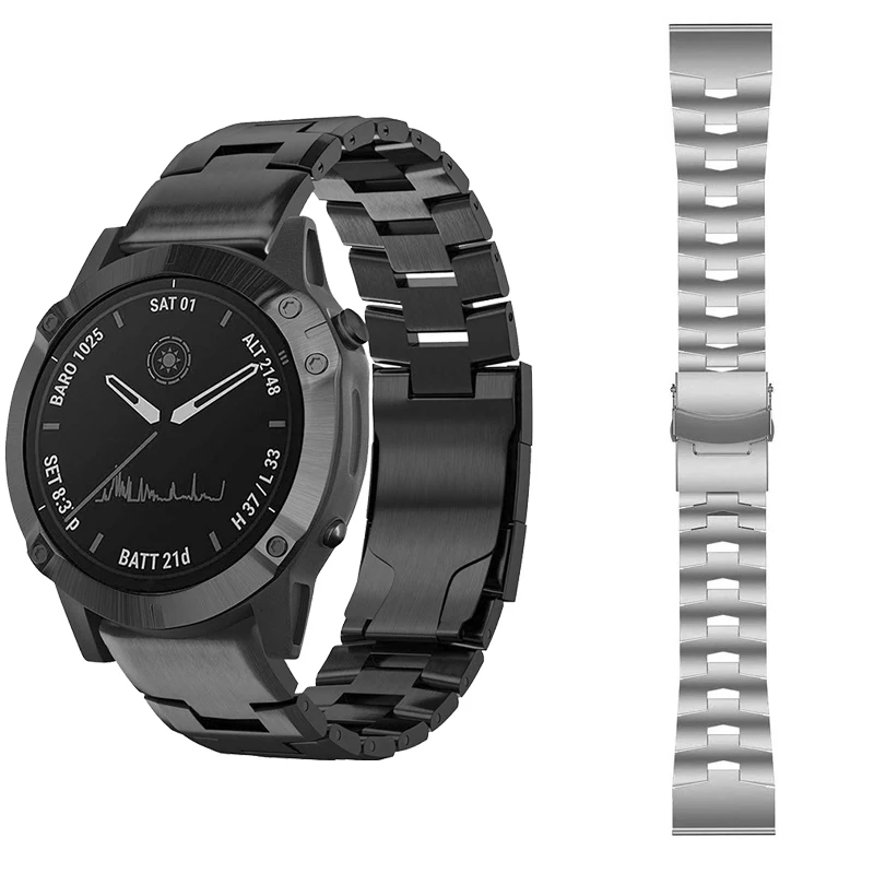 Ремешок из титанового сплава для смарт-часов Garmin Fenix 6 6X Pro 5X Plus 5 3 3HR Forerunner 935 945 |