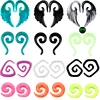 1Pair Acrylic Spiral Ear Taper Gauge Plugs Snail Wings Ear Stretchers Plugs And Tunnels Piercing Oreja Dilataciones Body Jewelry ► Photo 1/6