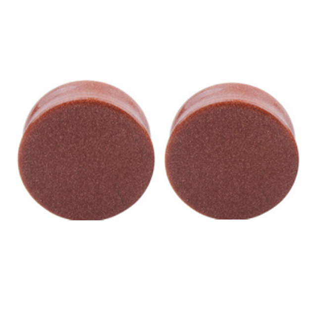 5-22mm Heart Natrue Stone Ear Plugs Gauge Earring Flesh Tunnel Pink Stone Ear Strecher Expander Piercing Oreja Dilataciones