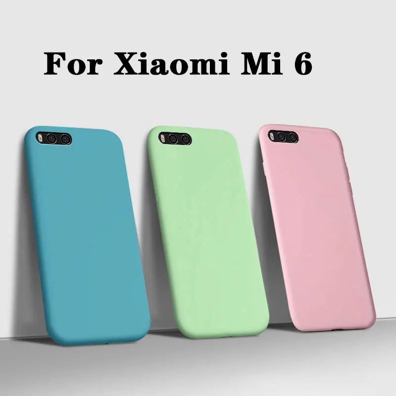 Чехол Fundas для Xiaomi Mi6 Mi 6 M6 роскошные матовые Мягкие силиконовые чехлы телефонов mi6