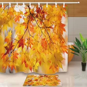 

Beautiful autumn maple leaves Shower Curtain Bathroom Decor