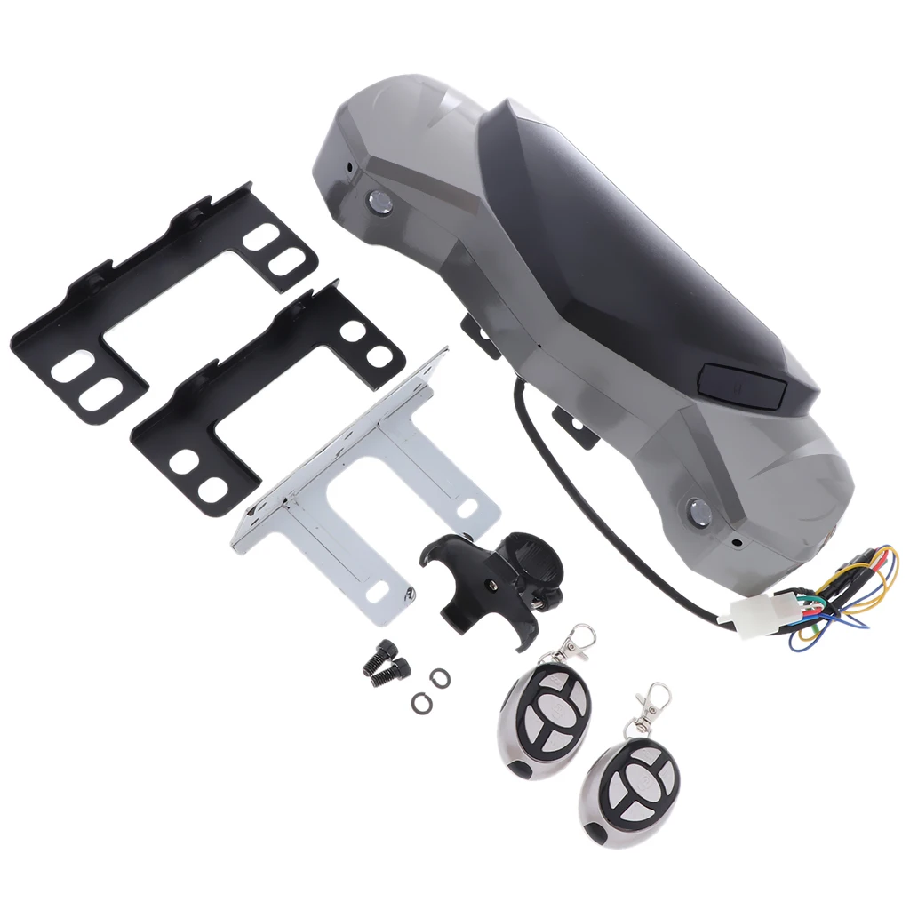 12V Motorcycle FM Radio Headlight Speaker-Two Keys Two Screws Two Nuts Four Brackets