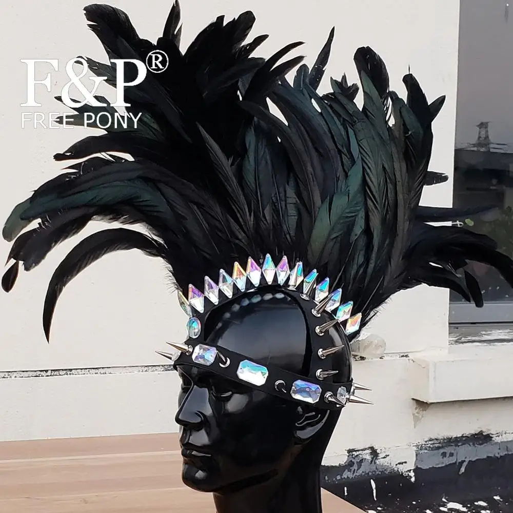 Carnival Festival Feather Headpiece 