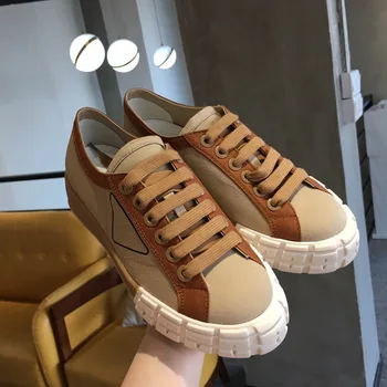 

Canvas Sneakers Women Zapatos De Mujer Chunky Bottom Mixed Colors Woman Platform Donna Casual Espadrilles Flats Shoes 2020 New