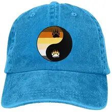 YELOFISH для взрослых LGBT Bear Pride Yin Yang хлопковая джинсовая бейсбольная Регулируемая Кепка