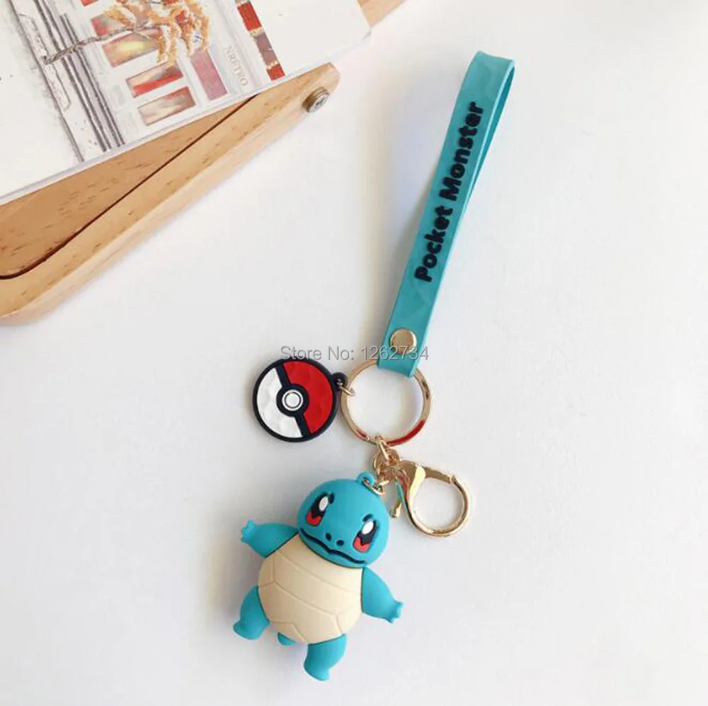 EMS 100/лот Jigglypuff Marill Pichu Pikachu Psyduck Snorlax Squirtle Togepi фигурки брелок резиновый