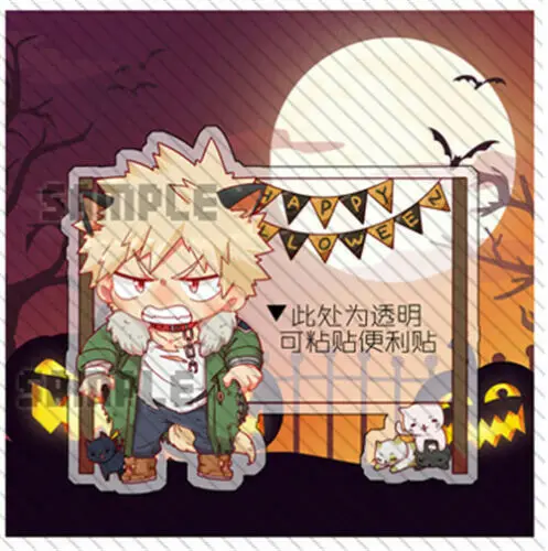 My Hero Academy izku Bakugo Shoto Eijiro акриловая подставка для липких заметок, реквизит для косплея, подарки - Цвет: Серый
