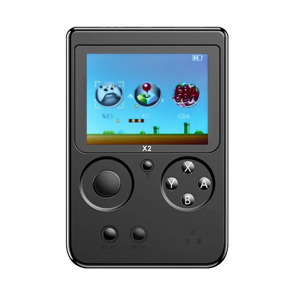 

Retro Game Console Video X2 Nostalgic Handheld Game Console Built-in 2500 Games for NES for FC for GBA Games consola 2.8" LCD