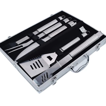 

Bbq Tool Set, 6 Piece Stainless Steel Bbq Accessories With Aluminum Case Men'S And Women'S Outdoor Bbq Tool Set Bbq Bbq Tools Ca