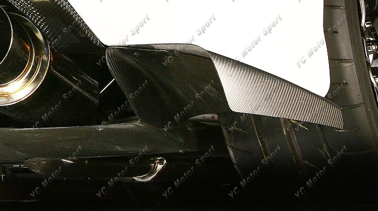 2005-2007 Mitsubishi Evolution EVO 9 JDM Varis Style Rear Bumper Diffuser Side Fin Addon CF (6)