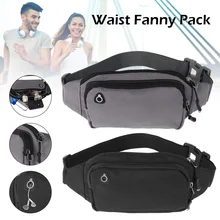 Sports Waist Bag Running Belt Fanny Pack with Adjustable Strap Waterproof Non-Slip Chest Pouch for Hiking Cycling Night Running