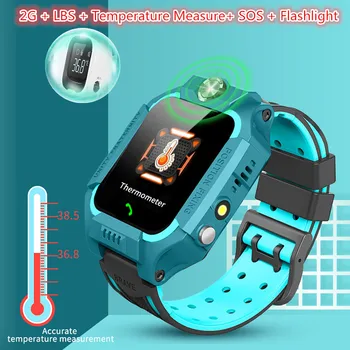 

Kids Smart Watch with Thermometer IP67 Baby Smartwatch LBS Location Call Back Phone Watch Body Temperature Watch Kids SOS Clock