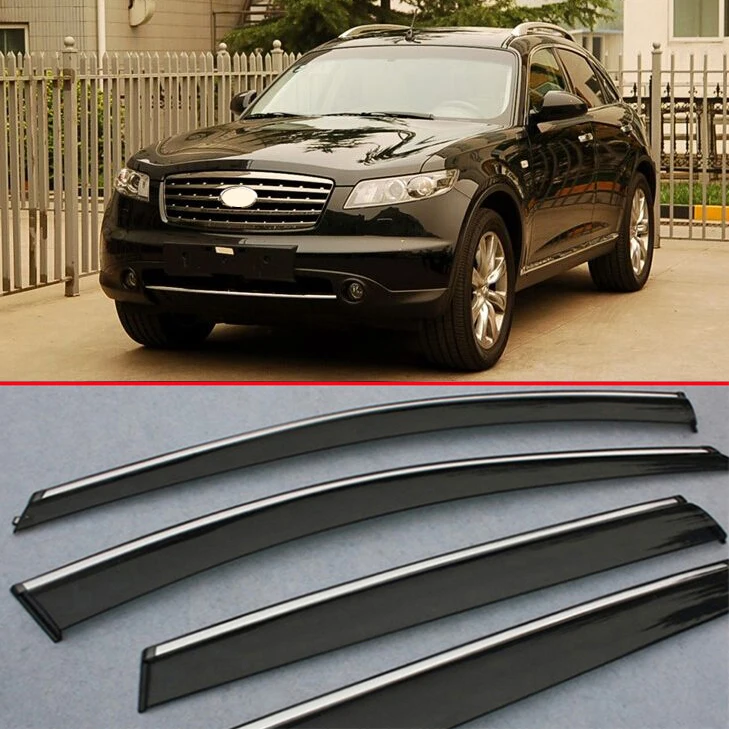 Пластиковый Наружный козырек, вентиляционные шторы, окно, защита от солнца, защита от дождя, дефлектор для Infiniti FX35 FX Class 2006 2007 2008 2009 2010