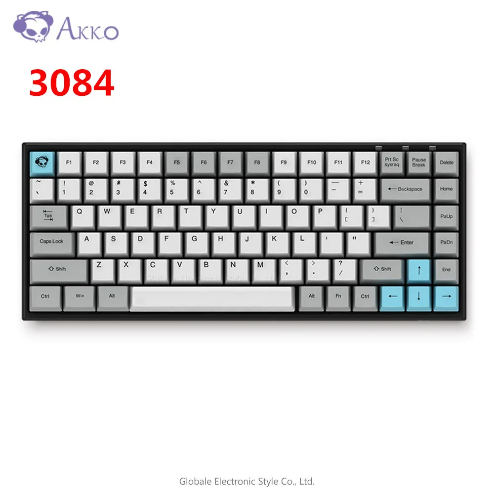 AKKO 3084 Бесшумная механическая клавиатура Беспроводная Bluetooth компьютерная игровая