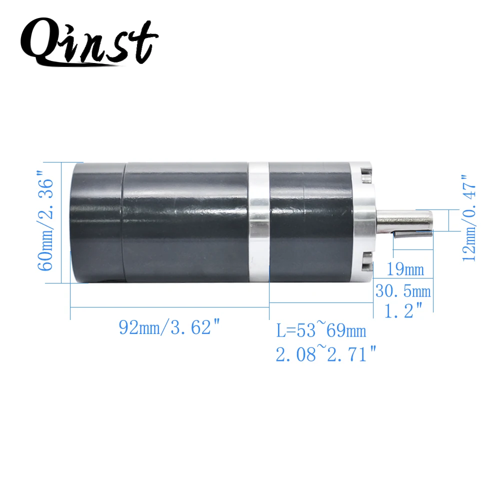 Высокий крутящий момент планеты DC Шестерни Мотор 12V 24V 5/18/30/60/300 об/мин Диаметр 60 мм