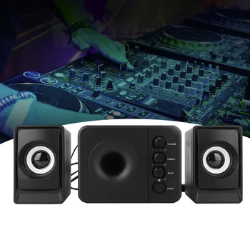 

SOONHUA Mini Speaker Bass Treble Adjustable Knobs USB 2.1 BT Speaker Computer Subwoofer Speakers 3.5mm Free Shipping