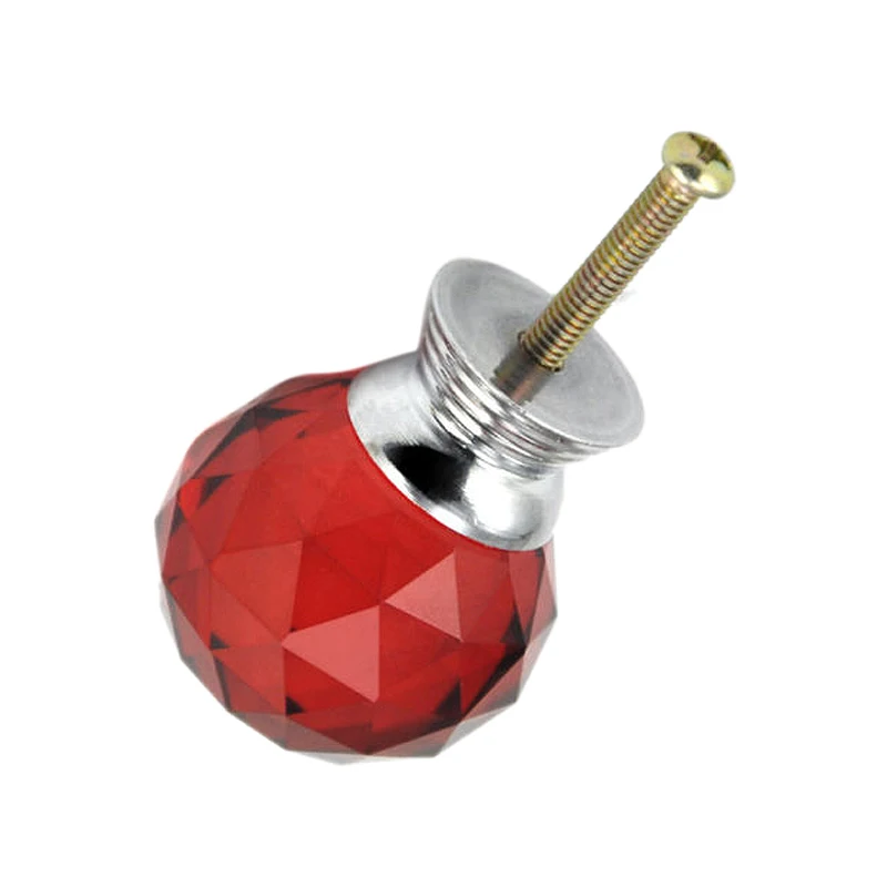 Большая сделка 2 шт Хрустальные стеклянные дверные ручки ящик шкафа Ручка для