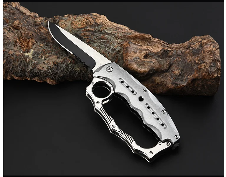  Outdoor Walking Camping Self-defense Knife Multi-function Folding Knife Hunting EDC Portable Rescue