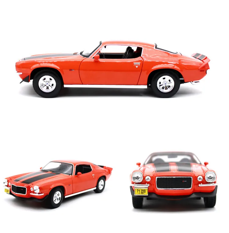 Высокое качество 1:18 Chevrolet 1971 Comal сплав модель, имитация металлическая модель эвакуатора скутер модель, коллекция подарков