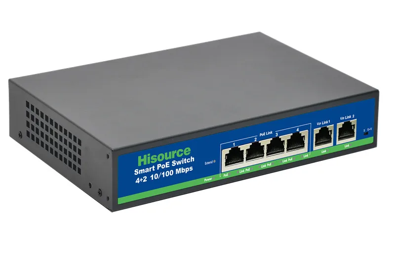 6-портовый коммутатор POE 24 в источник питания 250 метров сетевой ethernet poe | Компьютеры