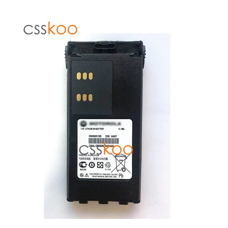 Литий-ионный аккумулятор HNN9013D 7 4 в 2000 мАч для рации Motorola HT750 HT1550 GP140 GP320 GP328 GP338 GP340