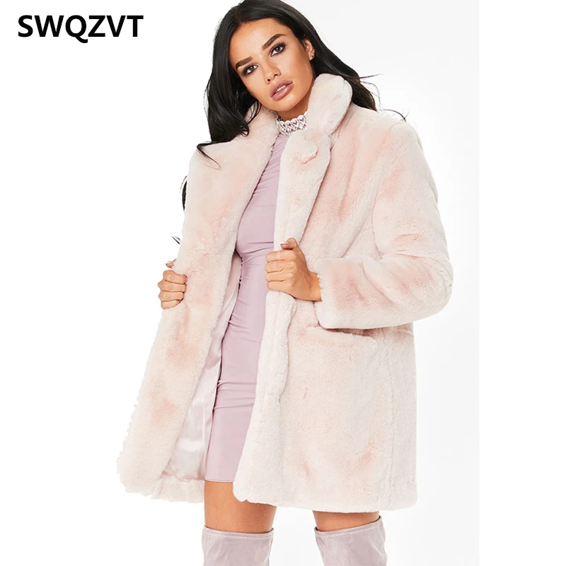 

Plus Size Jacket Coat Women Winter Plush Warm Thick Ladies Female Oversize Faux Fur Coat Casual 2019 outwear women jackets