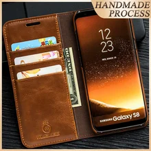 Musubo Роскошный кожаный чехол-подставка для samsung Galaxy S9 Plus S8 Note 9 8, чехол для iPhone 11 Pro Max Xs XR 8 Plus 7 6
