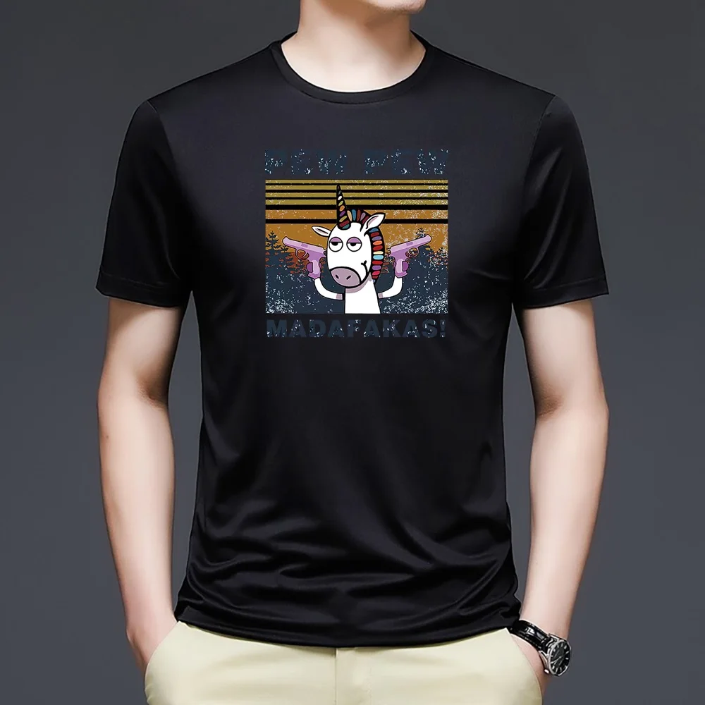 T-shirts Tops Men Summer Fashion Printed Clothing Short Sleeve O-neck Casual All-match Tees Streetwear Commuter Tops Pullover