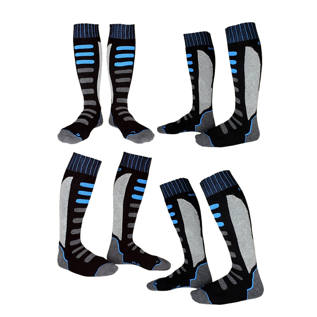 1 Pair Outdoor Thermal High Performance Ski Snowboard Hiking Walking Long Ski Socks Winter Thermal Socks