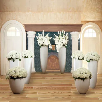 

MEHOFOTO Vinyl Photography Background Vintage Castle Room Flower Computer Printed Wedding Backdrops for Photo Studio CM-6602